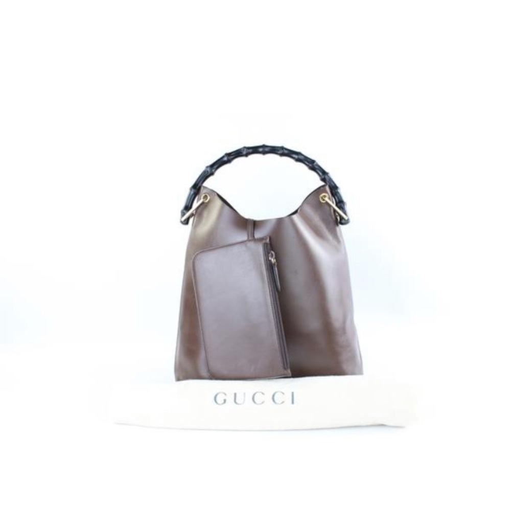 Gucci Bamboo Hobo Set w/ Pouch - Picture 3 of 7
